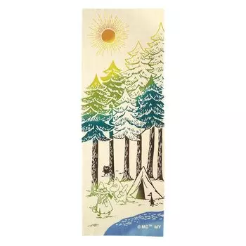 JIKAN STYLE Moomin Nordic Tenugui Hand Decorative Interior Decor 33 x 90 51024 Gift, Ch-dyed Towel, Tapestry, (Hito Shigoto), Approx. cm,