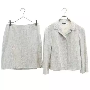 JIL SANDER 100% linen, made in Italy Skirt suit Setup 38/Unknown gray Women Used