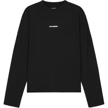 Jil Sander Логотип Свитшот с длинным рукавом Черный Мужские Топы J47GC0022-J20033-001 XL