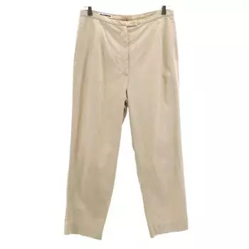 JIL SANDER made in Germany Cotton pants 38 beige Women Used