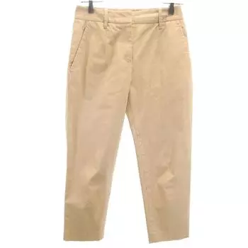 JIL SANDER made in Italy Cotton pants 32 beige Women Used