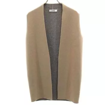 JIL SANDER made in Italy long Knit vest 36 Gurege Women Used