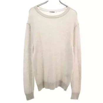 JIL SANDER Made in Italy Wool Blend Long sleeve sweater 46 gray Men s Used