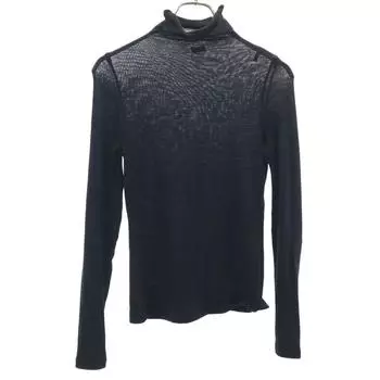 JIL SANDER NAVY made in Italy Long sleeve High neck knit S black Women Used