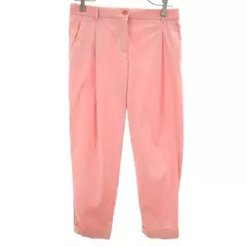 JIL SANDER NAVY Made in Italy Tuck Stretch Tapered pants 32 pink Women Used