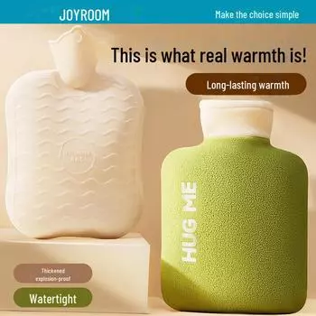 Jiletang Зимняя утолщенная взрывозащищенная грелка для рук и живота 1000ml розовый