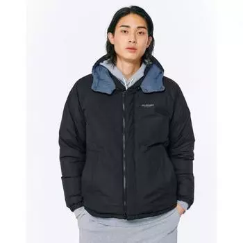 Jill Stewart Sports Dual Mode Unisex Uni Black Blue Reversible Goose Short Down Jmju1d872bk Black/090