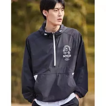 Jill Stewart Sports Jill Sports Черный цветной блок эластичный тканый анорак Uni Jmju2b312bk Black/100