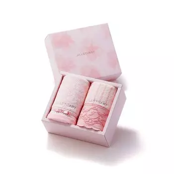 JILL STUART Elegance Fleur Towel Gift Pink Face Towel 21cm x 18cm 58-3189200 Approx.