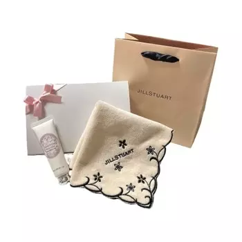 JILL STUART JILL STUART НОВЫЙ подарочный набор Крем для рук и носовой платок (Бежевый, 30мл)