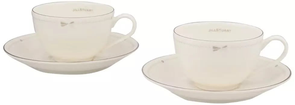 JILL STUART Набор чашек и блюдец 200 мл Чайный сервиз Сделано в Японии 2-покупатель 41635-33356