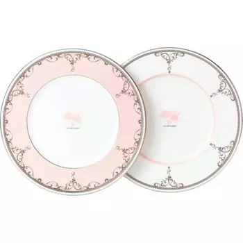 JILL STUART Plate Set 21cm 2 Pattern Set Wedding Gift Stylish Cute Made in Japan Gift Box 96559-23113