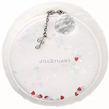 JILL STUART Pouch Чехол для аксессуаров Косметичка Меховая шкатулка Сердце Блестки Красный Красный Белый Белый Круглый Макияж Косметика (ДЖИЛЛ СТЮАРТ) Осень зима красный