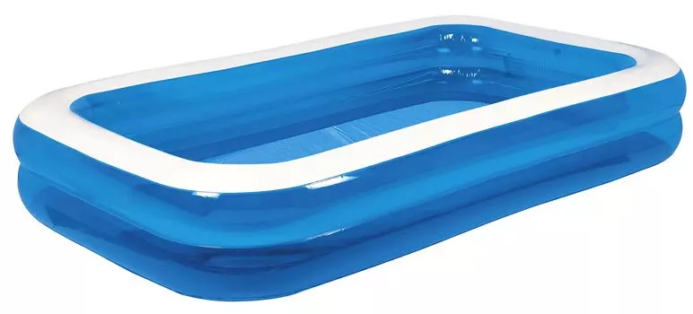 JILONG Гигантский прямоугольный бассейн 305см 305 x 183 x 50см с большим воздушным клапаном BL Большой (раздутый размер) заглушка/слив JL-687959