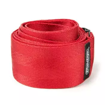 Jim Dunlop DST7001RD Deluxe Seatbelt Strap Red Deluxe Seatbelt Guitar Strap Red [JIM DUNLOP] красный