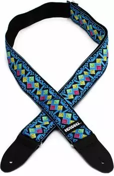 JIM DUNLOP JH14 Jimi Hendrix Guitar Strap, LIVE IN MAUI BLUE DIAMONDS