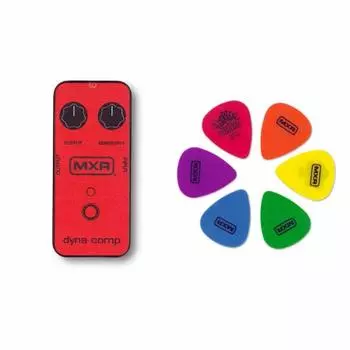 Jim Dunlop MXRPT02 Dyna Comp Pick & Pick Case Set, Red