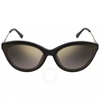 Jimmy Choo Grey Gold Mirror Cat Eye Ladies Sunglasses VIC F SK 0807 FQ 64