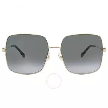 Jimmy Choo Темно-серые квадратные женские солнцезащитные очки LILI S 02M2 9O 58