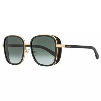 Jimmy Choo Женские квадратные солнцезащитные очки Elva 2M29O Черное золото 54 мм 2m29o