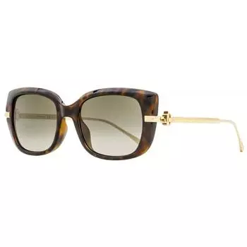 Jimmy Choo Женские прямоугольные солнцезащитные очки Orla GS 086HA Havana Gold 54 мм 086ha