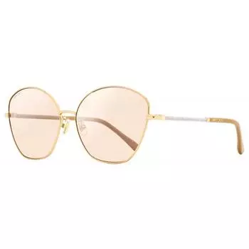 Jimmy Choo Женские солнцезащитные очки-бабочки Marilia G SK BKU2S Золотые телесные 63 мм bku2s