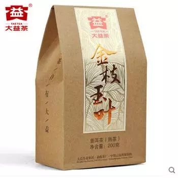 Jin Zhi Yu Ye TAETEA Menghai Dayi Чай рассыпной выдержанный спелый чай Пуэр Пуэр 200г