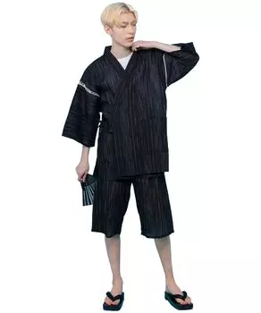 Jinbei Nightwear Loungewear Комплект верхней и нижней одежды Jinbei Shijira Weave Хлопковая японская одежда Пижамы Парные пижамы для парня, папы, день рождения Уважение к