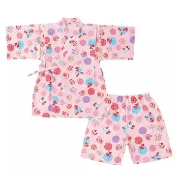Jinbei Top and Bottom Японский фестиваль фейерверков Лето [Dizoony] Детская одежда для девочек, Девочки, Дети, Юката, Комплект, Лето, Одежда, Кимоно,