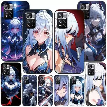 Jingliu Honkai Star Rail чехол для Xiaomi Redmi Note 11 10S 8T 10 12 Pro Plus 11T 8 9 11E 11S 5 Pro 9S Мягкий черный чехол из ТПУ для телефона Redmi Note 5 Pro