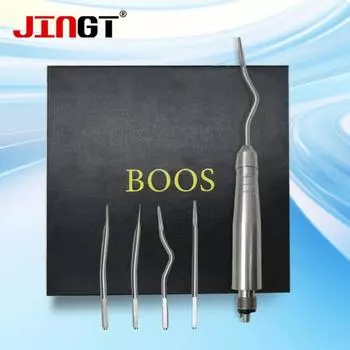 JINGT хирургические инструменты для удаления зубов, турбинный пневматический лифт, набор инструментов с 5 наконечниками для инструментов для клинической стоматологии pneumatic tooth pick