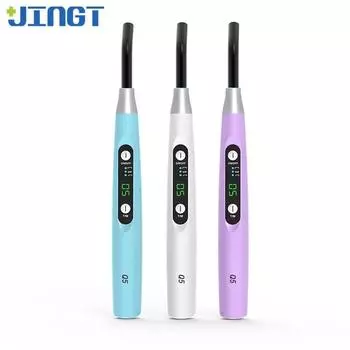 Jingt Q5 Dental Luz Led Mquina De Cura Оральная фоточувствительная лампа Dentes Branqueamento Resina Sem Fio Enchimento Dental Equipamentos white 110-240v EU