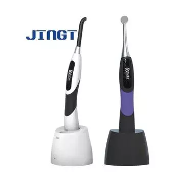 JINGT Q8 Pro Стоматологический беспроводной светодиодный полимеризационный светильник, 1 секунда, лампа для лечения, плюс длина волны, 2500 МВт, детектор кариеса, встроенный измеритель Q8 Pro Purple