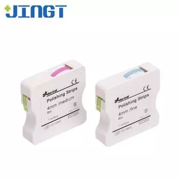 JINGT Стоматологическая полировальная полоска из смолы, рулонная лента, открывающая зазор, инструмент для полировки брусков, рулонов, межзубных шлифовок CHINA