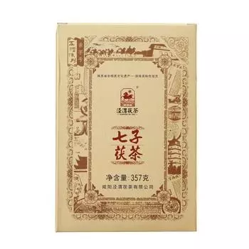 Jingwei Fu Cha Shaanxi Qizi Jinhua Fu Чай Золотой Цветочный Чай Кирпич 357г Черный Чай