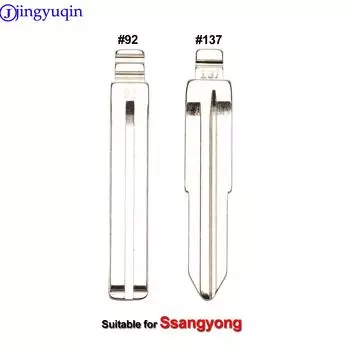 jingyuqin 1PS #137 #92 Meta Flip Key Blank для Ssangyong Korando New Actyon C200 S170 ACTYON KYRON REXTON Switch blade
