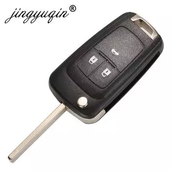 jingyuqin 2/3/4/5 кнопок автомобильный дистанционный ключ DIY для OPEL/VAUXHALL Astra J Corsa E Insignia Zafira C 2009-2016 315 / 433 МГц PCF7937E 315Mhz