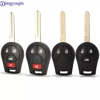 jingyuqin 2/3/4 B Smart Flip складной чехол для дистанционного ключа Shell Styling Fob для Nissan Cube Micra Qashqai Juke 2b старый серебряный