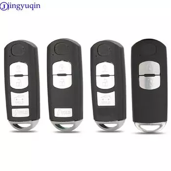 jingyuqin 2/3/4 Buttons Remote Car Key Cover Shell Case For MAZDA CX-3 CX-5 Axela Atenza Smart Car Key 2B PLUS 1 бо синий