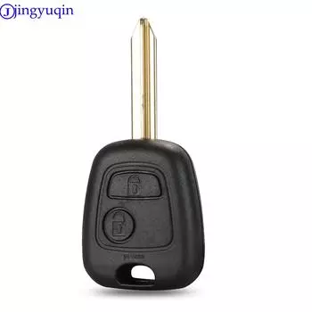 jingyuqin 2 Buttons Remote Car Key Shell Case Fob For Peugeot Partner Expert Boxer SX9 Blade For CITROEN C2 / C3 Pluriel морская ракушка