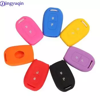 jingyuqin 2B силиконовый чехол для дистанционного ключа для Renault Scenic Master Megane Duster Logan Clio Captur Laguna Fluence 2016 2017 чёрный