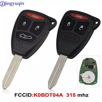 jingyuqin 315mhz KOBDT04A дистанционный ключ от машины 3/4 кнопки для Dodge Chrysler Jeep Dakota Durango Charger 300 Aspen Grand Cherokee 3 Buttons popstar