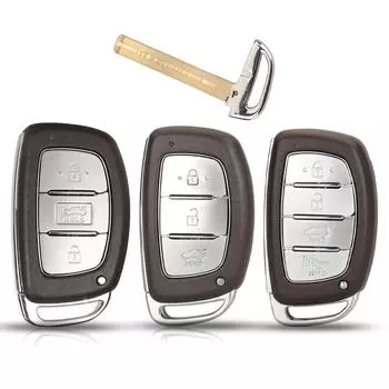 jingyuqin 3 Buttons Remote Car Key Shell Cover For Hyundai Creta Mistra Elantra Verna Tucson ix25 IX35 Smart Key Case сказочные