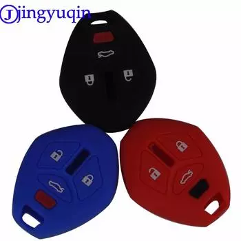 jingyuqin 4 Buttons Remote Car Key Fob Case Cover For MITSUBISHI /Eclipse / Galant /Lancer темно-синий