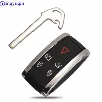 jingyuqin 5 Buttons Remote Key Case Cover For Jaguar X XF XK XKR New Smart Prox Key Fob Shell Case Housing + Blade морская ракушка
