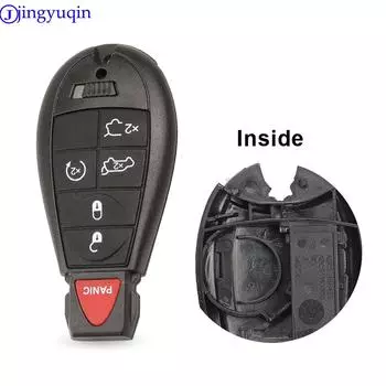 jingyuqin 6 кнопок дистанционного смарт-ключа Shell Blank для Chrysler Jeep Dodge Grand Caravan Durango Charger Journey Case Fob Cover морская ракушка