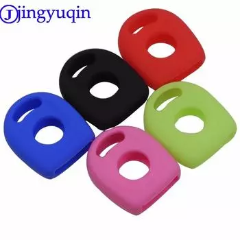 jingyuqin car key Silicone cover case set For Volkswagen B5 Passat Golf Phaeton Rabbit GTI Beetle Polo Bora Trans Rubber Protect темно-синий