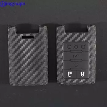 jingyuqin Carbon Fiber Patten Silicone Car Key Shell For Cadillac SLS CTS ATS CTS SRX XTS Seville Escalade Case Cover кенийский медный