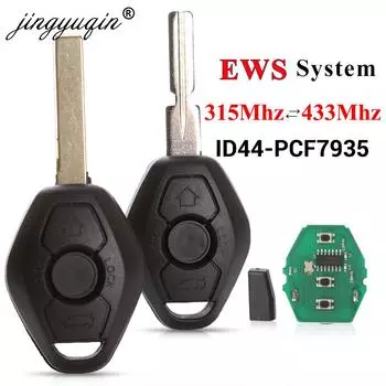 Jingyuqin EWS Sytem Автомобильный дистанционный ключ для BMW E38 E39 E46 X3 X5 Z3 Z4 1/3/5/7 серии 315/433 МГц ID44 чип передатчик бесключевого доступа