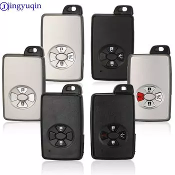 jingyuqin новый сменный чехол для дистанционного ключа автомобиля с 3 кнопками для смарт-ключа Toyota Avalon Camry Corolla серебряный